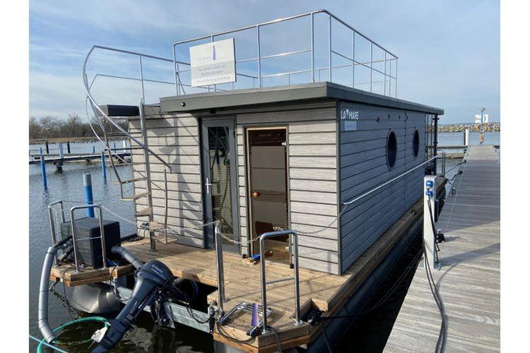 Hausboot Fjord Vela Mit Biosauna In Barth Exterior photo